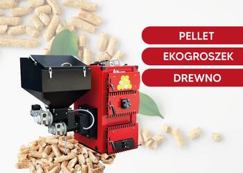NOWOŚĆ! Kocioł na drewno, pellet, ekogroszek ATEST 5 KLASA 15 kW
