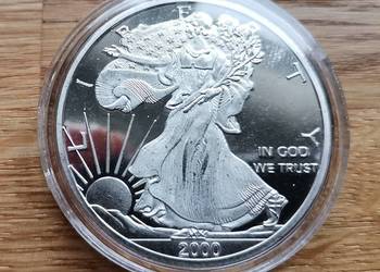 AMERYKAŃSKI ORZEŁ 2000 31,1 G AG - FALSYFIKAT (FALS)