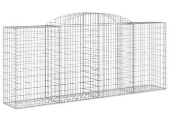 Kosze gabionowe 6 szt 300x50x120/140 cm galwanizowane żelazo WM-3146723