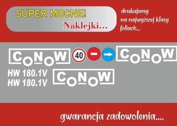 Naklejki conow hw 180.1v i inne modele