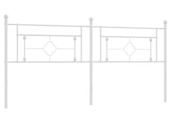 Metalowe wezgłowie białe 193 cm WM-374425