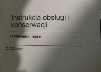 dtr instrukcja obsługi ładowarka caterpillar 908H2 i inne