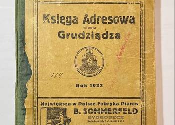Księga Adresowa miasta Grudziądza z 1933 roku