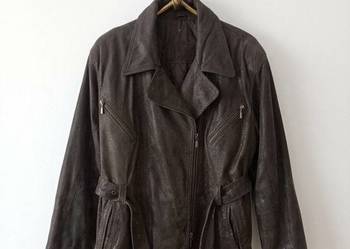 Damska kurtka skórzana FABIANI Premium | Vintage Look | Snake 44/46