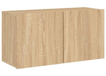 Ścienna szafka TV dąb sonoma 80x30x41 cm WM-836956