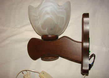 stary  drewniany kinkiet