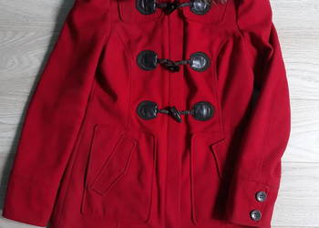 Czerwona kurtka budrysówka przejściowa płaszczyk