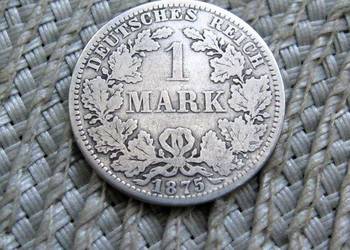Niemcy 1 Marka 1875r - A - SREBRO