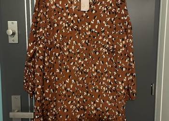 Shein Curve sukienka modny wzór luźny fason nowa roz.44