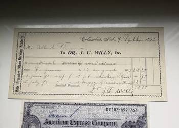 USA weksle podróżne 1893 rok