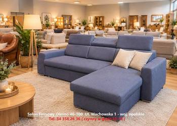 Nowy Narożnik NOVARA / 180 x 240 cm / ze spaniem / -30% / Producent PYKA