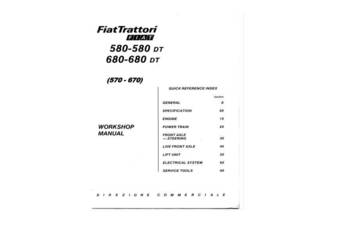 FIAT 580dt, 580, 680dt, 680 instrukcja napraw, serwisowa