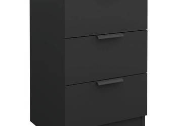 Szafka nocna czarna 40x36x65 cm WM-811270