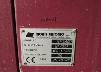 Kalander Sublimacja Materace Monti Antonio 260cm, 2006r 100% sprawna