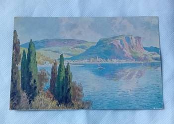 Judaica, kartka pocztowa sygnowana Gwiazdą Dawida, Niemcy, lata 20-e XX w. Judaica, kartka pocztowa sygnowana Gwiazdą Dawida, Niemcy, lata 20-e XX w.