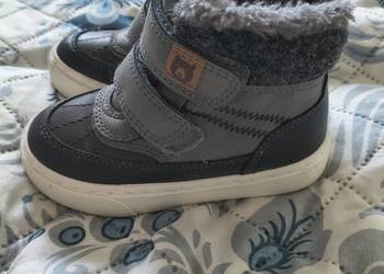 Buty zimowe dziecięce ocieplane szare Cool Club