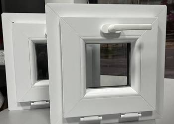 okno 40x40 PCV nowe, białe, na stanie, wysyłka okno 40x40 PCV nowe, białe, na stanie, wysyłka