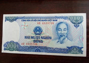 Banknot 20000 dong Wietnam