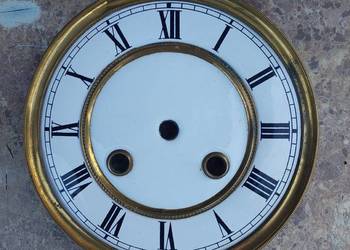 716 Tarcza starego zegara ściennego 14,5cm 48/29 tzw porcelanka