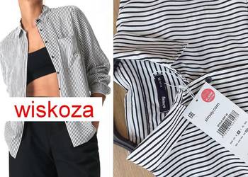 Koszula bluzka M 38 SINSAY biała paski Nowa metka wiskozowa