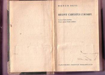 (5764) BIEDNY CHRYSTUS Z BOMBY – MONGO BETI