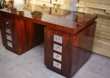 Pałacowe Biurko Art Deco - Gabinet 8 Szuflad - Salon