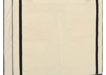 Szafka na buty z osłoną kremowa 115x28x110 cm tkanina WM-282433
