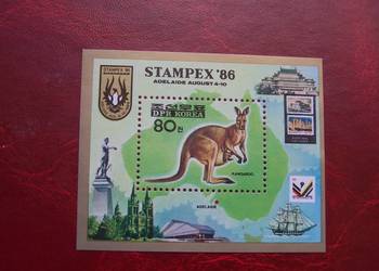 Korea 1986 MNH Bl 218 Fauna Kangur STAMPEX 86  a