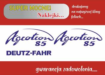 Naklejki Deutz Agrotron 85 i inne modele