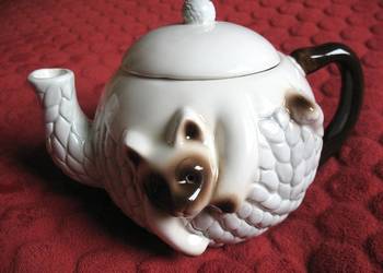 Dzbanek - do kawy i herbaty - porcelana - 15,5 x 22 x 16 cm Kot syjamski