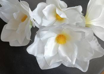 MAGNOLIA MINI VIP 6102/1 główki wyrobowe białe kwiaty sztuczne