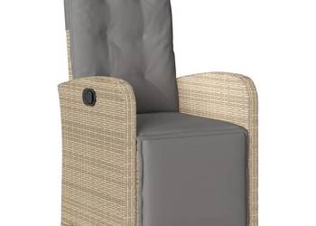 vidaXL Rozkładane fotele ogrodowe z podnóżkiem, 2 szt.,(SKU:365197)