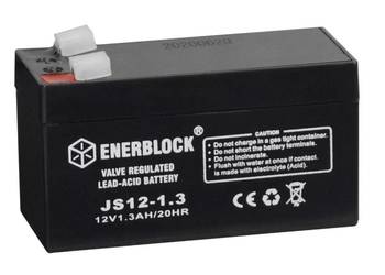 Akumulator ENERBLOCK AGM JS12-1.3 12V 1.3Ah