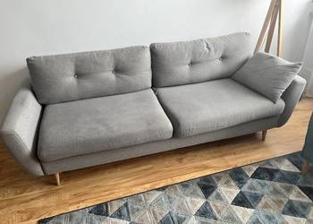 Sofa trzyosobowa z funkcją spania i pojemnikiem na pościel