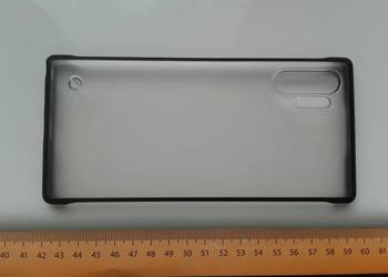 Etui dla Galaxy Note10+ przezroczysty tył z brzegiem w kolor