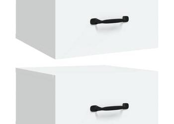 vidaXL Wiszące szafki nocne, 2 szt., białe(SKU:812853)