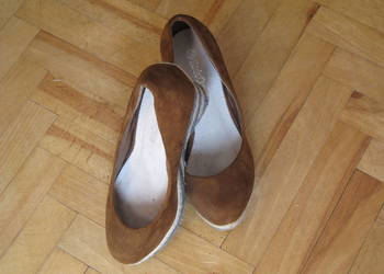Buty Mode Queen 36 skórzane na koturnie
