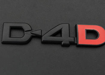 Czarny emblemat znaczek D4D D-4D Toyota klejany