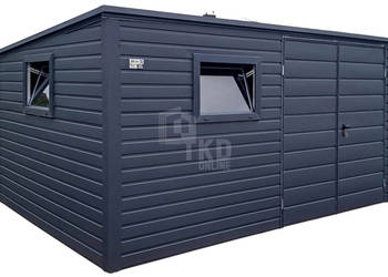 Schowek - domek ogrodowy 4x2m brama dwuskrzydłowa 2x okno TKD391 Schowek - domek ogrodowy 4x2m brama dwuskrzydłowa 2x okno TKD391