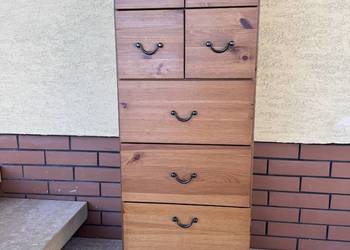 Szafka drewniana z szufladami Ikea Alve słupek komoda