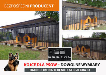 Kojec dla Psa , KOJCE dla Psów ,Dowolne Rozmiary , Dodatki - ESSTAL-