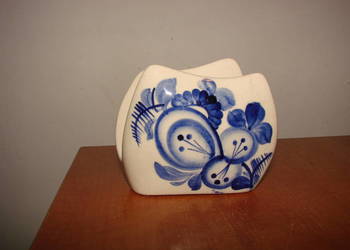 Włocławek fajansowy serwetnik PRL