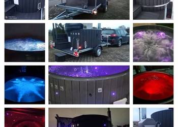 Mobilna balia  Jacuzzi Bania Do Wynajęcia Domki na Kaszubach do wynajęcia