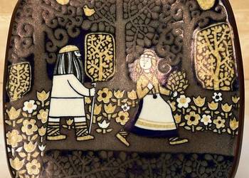 Talerz roczny Kalevala. 1977. Arabia of Finland. Raija Usdikkinon