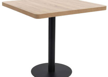 Stolik bistro jasnobrązowy 80 x 80 cm MDF WM-286433