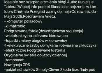 Skoda Fabia VRS- uszkodzona