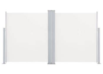 Wysuwana markiza boczna na taras dwustronna 170x600 cm kremowa WM-48467
