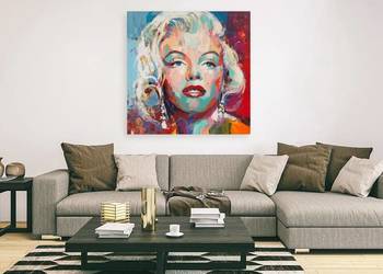Obraz na płótnie 70x70cm Marilyn Monroe ART loft - plakat