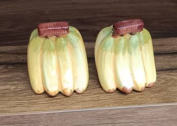 Solniczka pieprzniczka banan ceramiczna kamionka