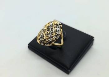 Nowy złoty pierścionek próby 585 - 3,42g (Rozmiar 20)